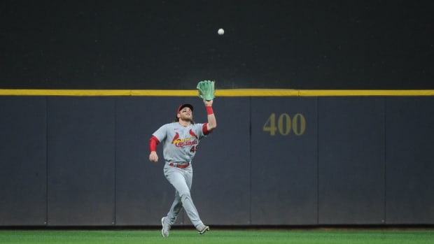 Former St. Louis Cardinals outfielder Harrison Bader